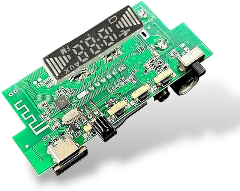 Ma Sharda electronic Wireless Bluetooth MP3 Decoder Board with FM Radio, USB, Type-C, AUX, Electronic Components Electronic Hobby Kit - Image 2