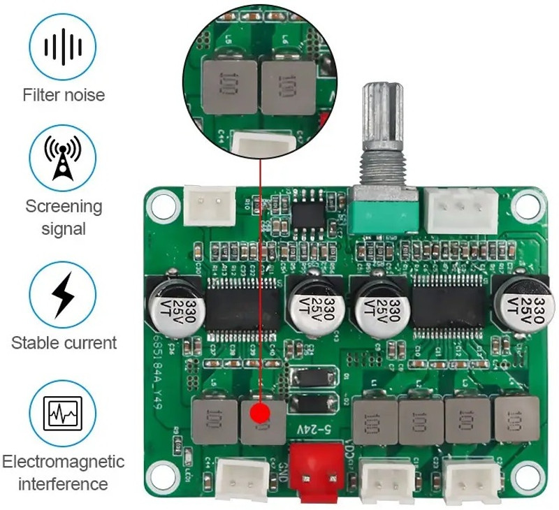 SG Flash QUALITY 12~24V 2x50+100W 2.1 Digital Amplifiers Audio Speaker Board Electronic Components Electronic Hobby Kit