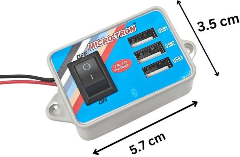 EASTRA 12v/24v 3 USB Port Mobile Charger - Image 3