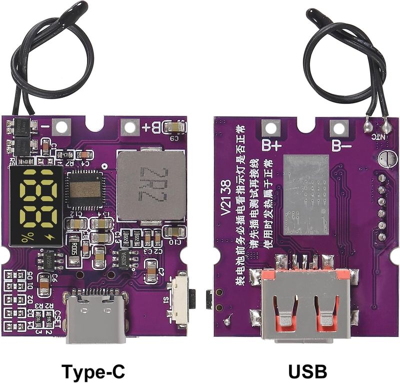 Electrobot 22.5W USB-C & USB-A Power Bank Module, 2 Pack - Image 3