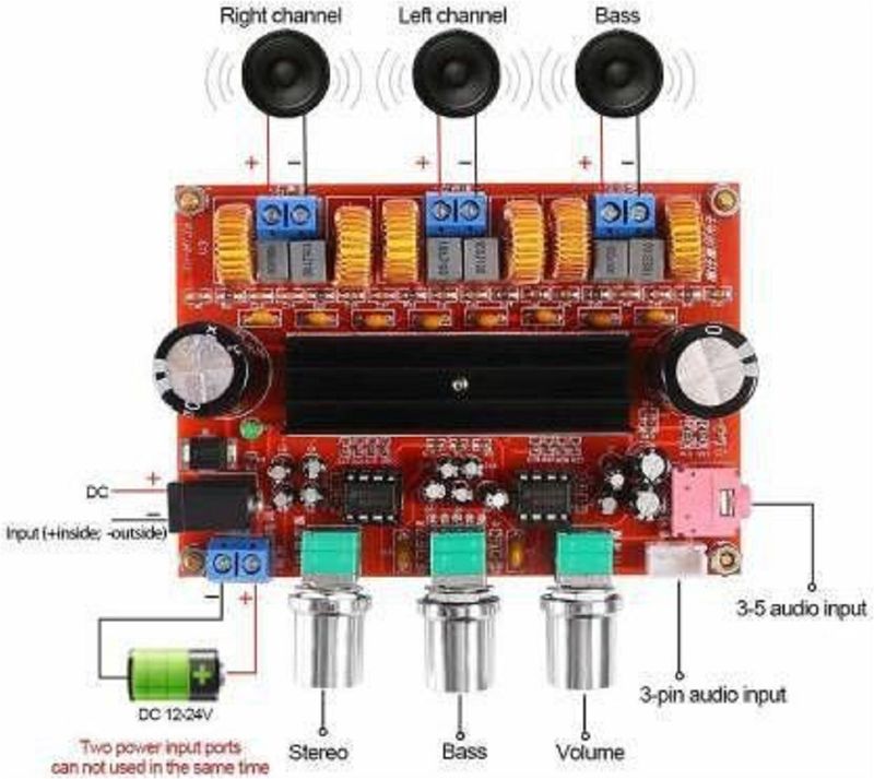 DHRUV-PRO TPA3116D2 50Wx2+100W 2.1 Channel Class D Digital Subwoofer - Image 5