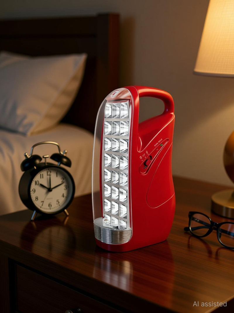 EVEREADY HL 51 14 hrs Lantern Emergency Light Red