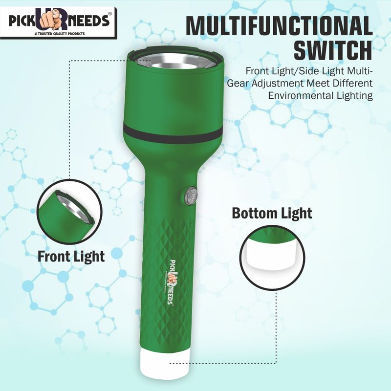 Pick Ur Needs Rechargeable Torch 4 Mode - Image 5