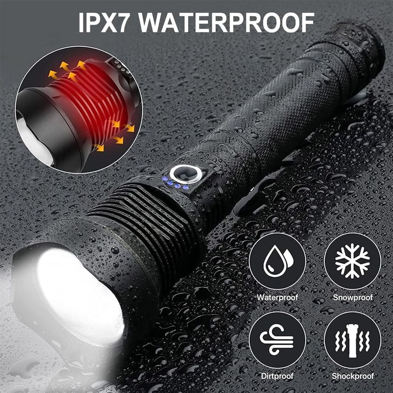 Oximus 100000 Lumens Tactical Flashlight - Image 6