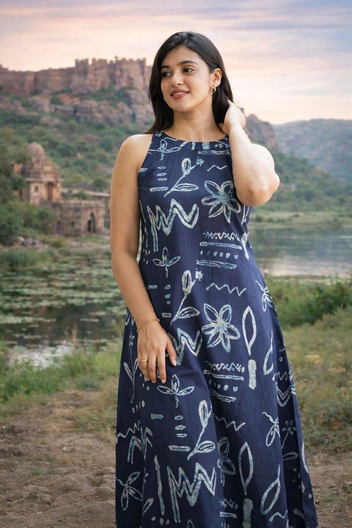 Indiaura Women Cotton Rayon Kurta Palazzo Set - Image 6