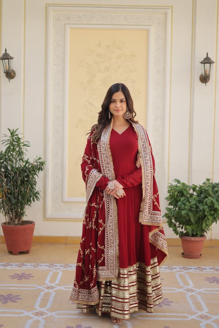 Wedani Women Georgette Kurta Dupatta Set - Image 5