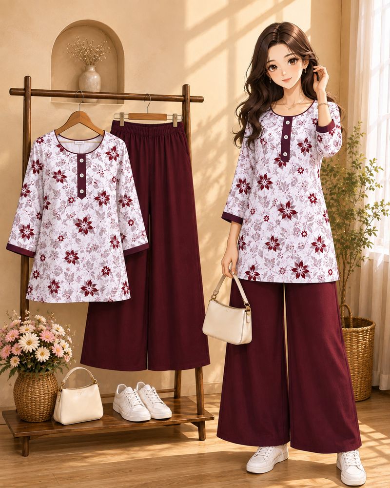 DihyahCottonClb Women Pure Cotton Kurta Palazzo Set - Image 5