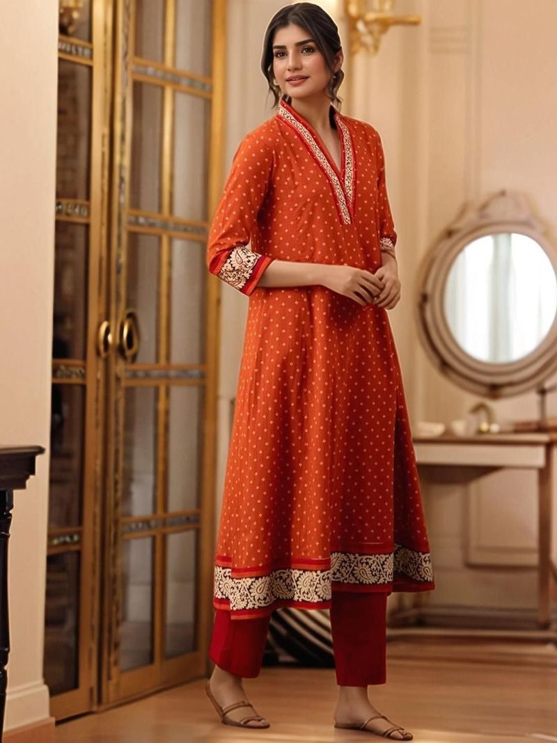 KALINI Women Viscose Rayon Kurta Pant Set