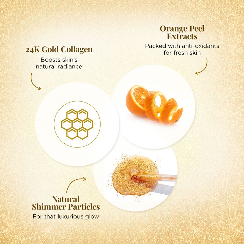 Everyuth Naturals Golden Glow 24K Gold Sheet Mask (Pack of 3) - Image 6