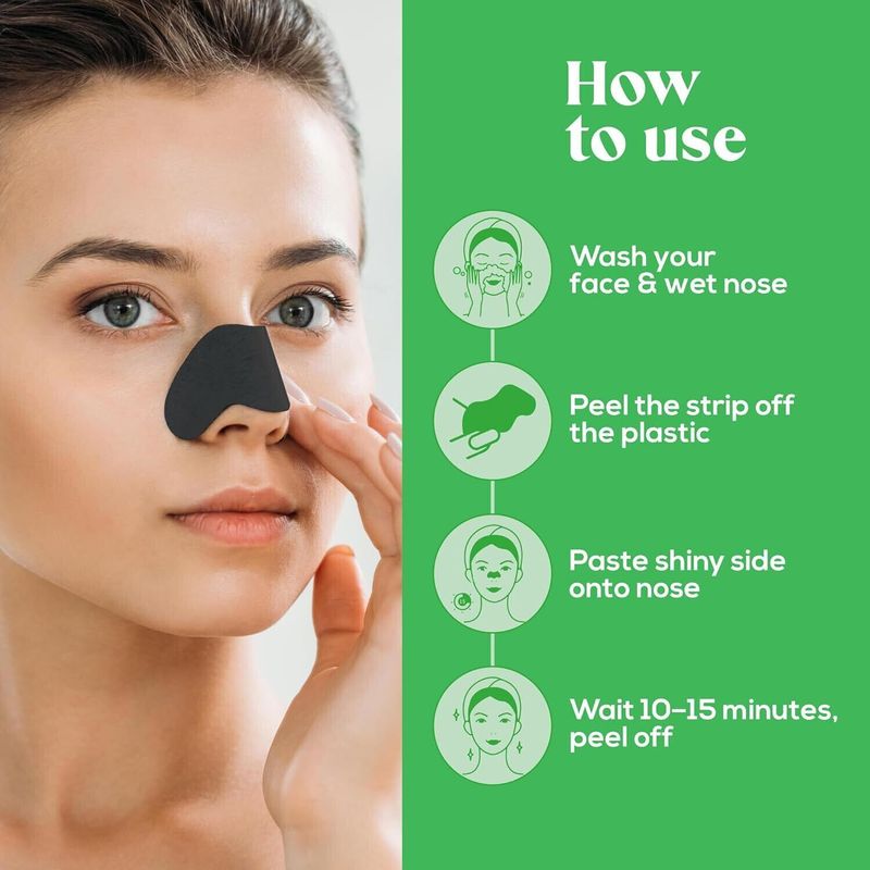 krurotza Charcoal Blackhead Remover Nose Strips (10g) - Image 5