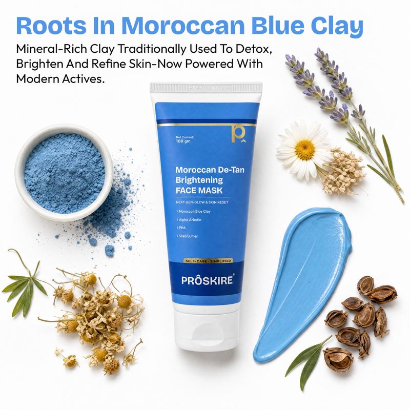 proskire Moroccan De-Tan Brightening Face Mask - Image 3