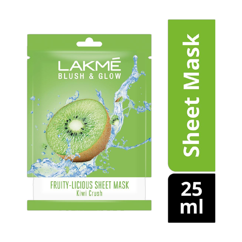 Lakmé Blush & Glow Kiwi Sheet Mask|| 25 ml (25 ml)
