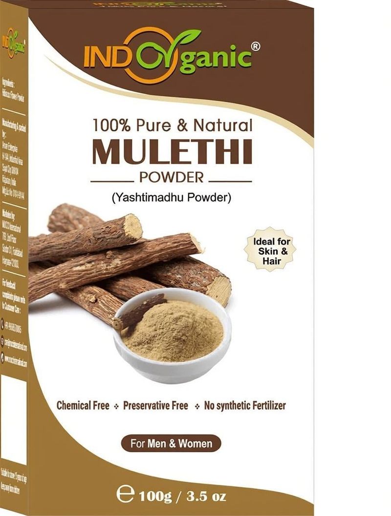 Indo Organic Mulethi Powder For Skin - Image 2