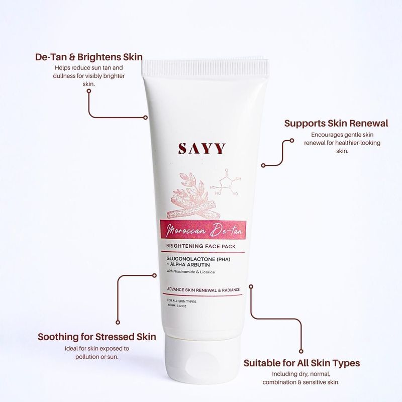 SAYY Moroccan De-tan Brightening Face Pack - Image 2