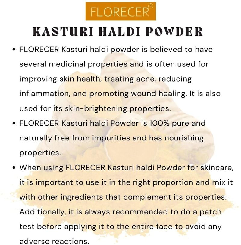 FLORECER Kasturi Haldi,Neem,Orange Peel,Multani Mitti,Beetroot - Image 5