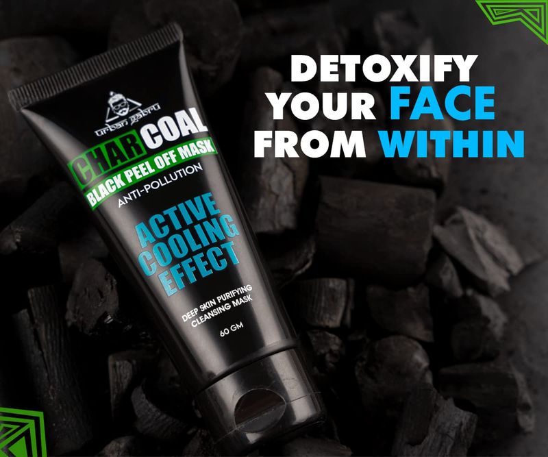 urbangabru Charcoal Black Peel Off Mask 60g - Image 4