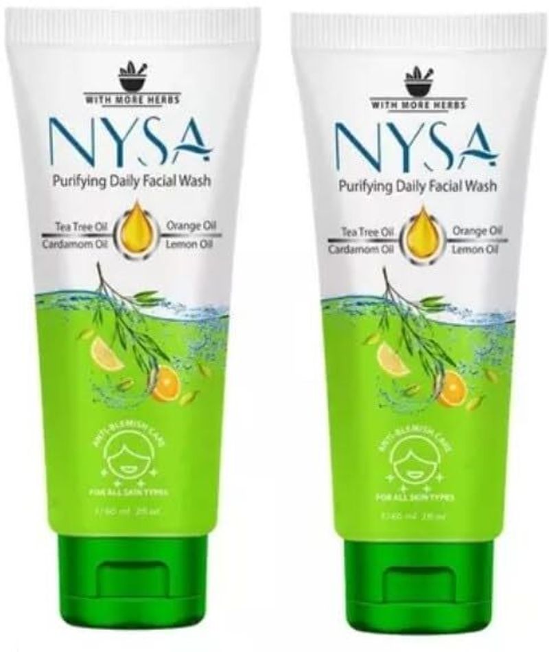 Nysa Purifying Daily Facial Wash with Tea Tree & Citrus Oils (Pack of - Image 2