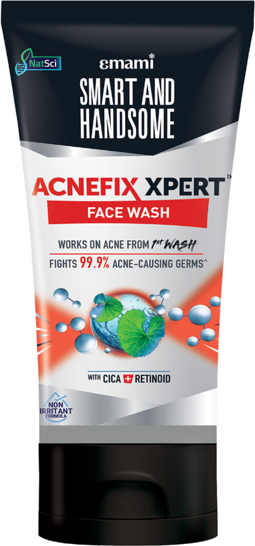 Smart and Handsome Acnefix Xpert | Anti-Acne, Non-Irritant Formula Face Wash (50 g)
