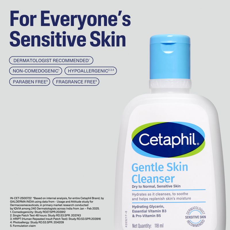 Cetaphil Gentle Skin Cleanser Face Wash 118 ml - Image 6