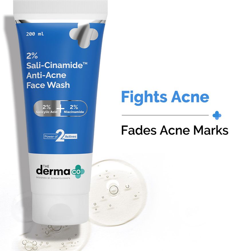 The Derma Co 2% Sali-Cinamide Anti-Acne Face Wash 80 ml - Image 3