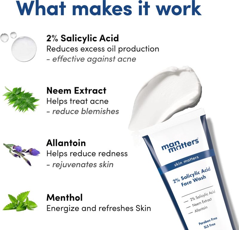 Man Matters 2% Salicylic Acid 100 ml - Image 4