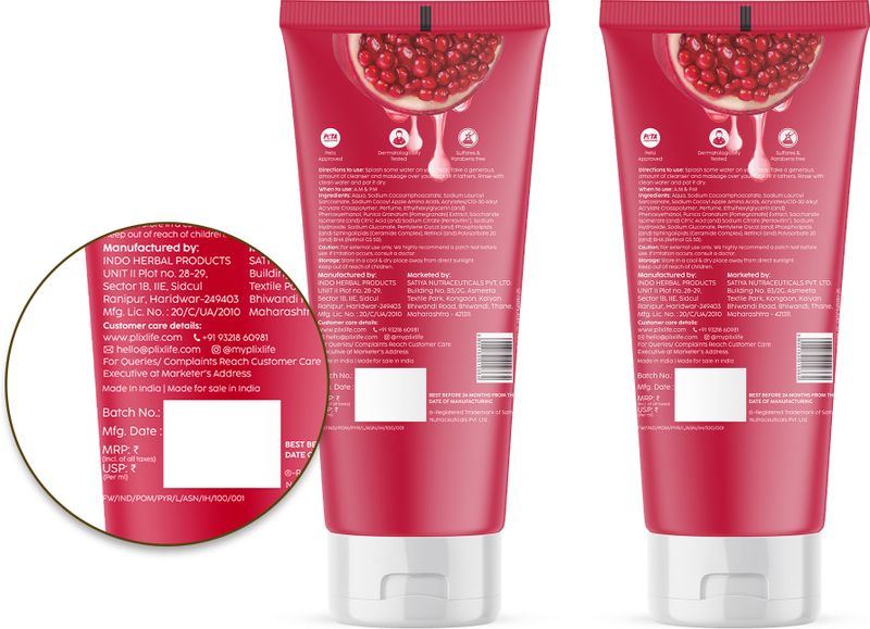 The Plant Fix Plix Pomegranate Youth Renewal Juicy Cleanser 100 ml - Image 3