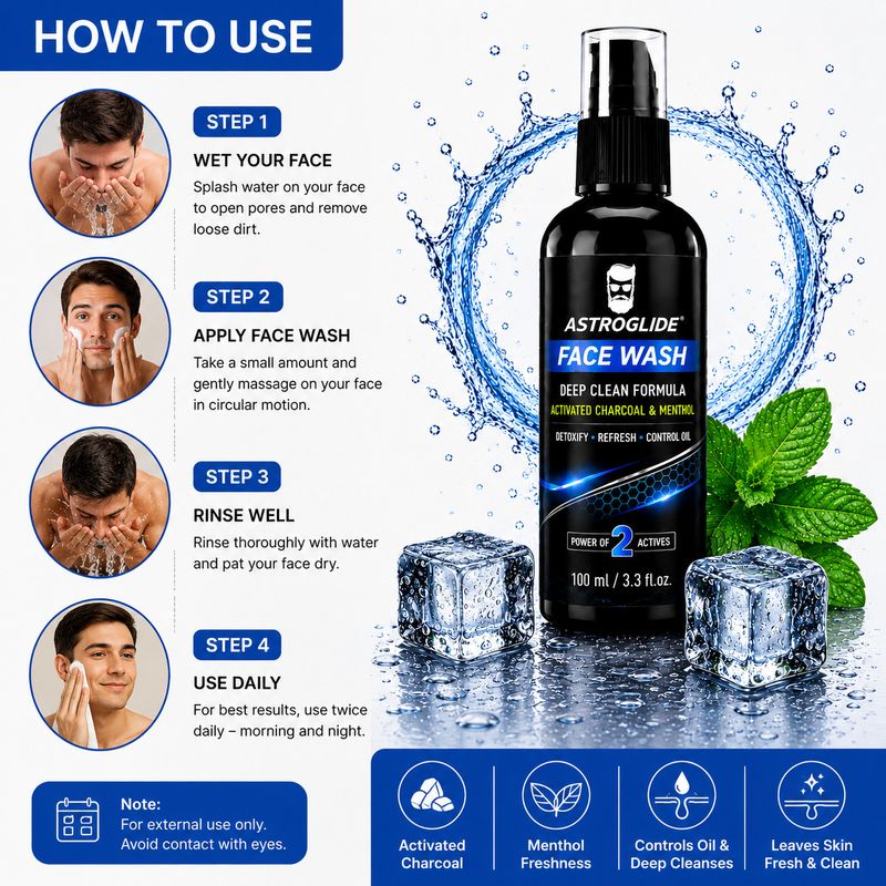 Astroglide Ocean for Men Anti Acne & Pimple - Image 3