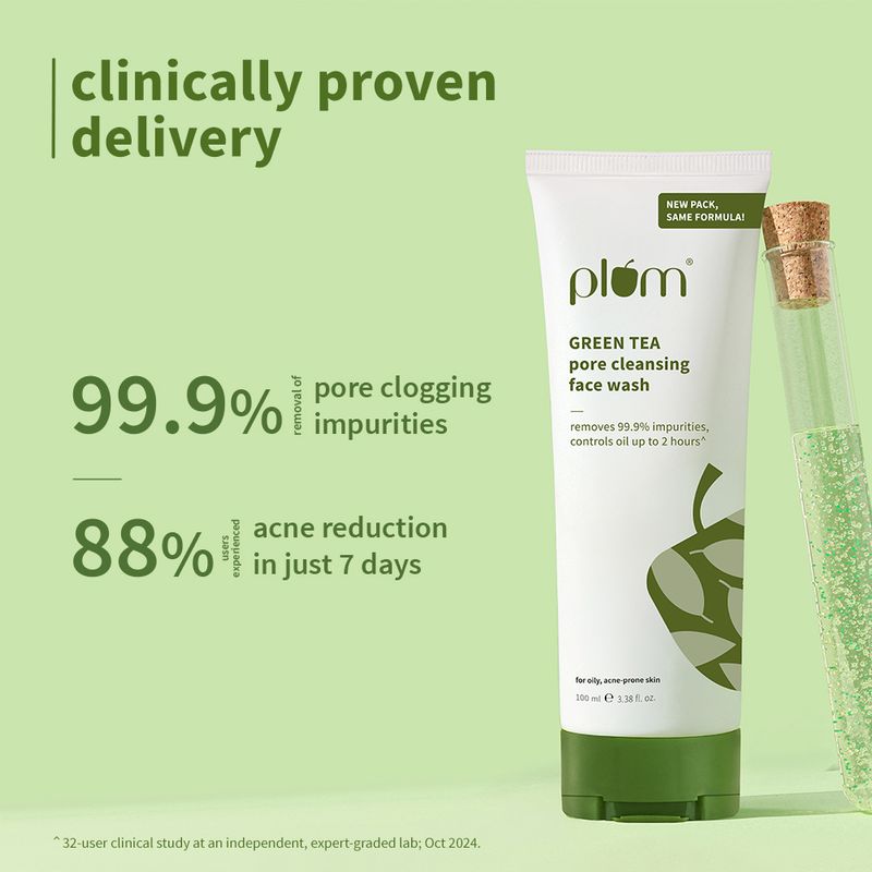 Plum Green Tea Pore Cleansing Oil-Control Face Wash - Image 3