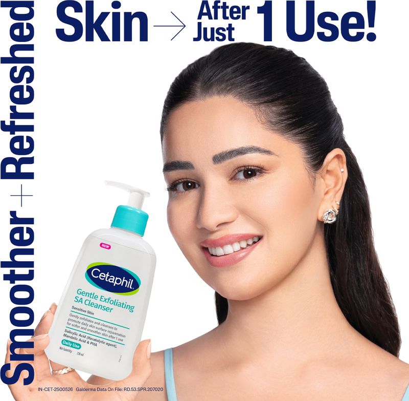 Cetaphil Gentle Exfoliating SA Cleanser Face Wash (236 ml) - Image 4