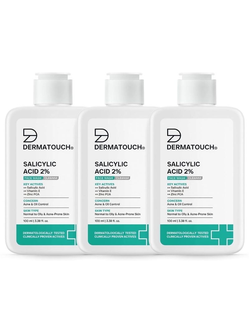 Dermatouch Salicylic Acid 2% | For Acne & Oil Control | Suitable to All Skin Types | For both Men & Women Face Wash (300 ml) - Image 2
