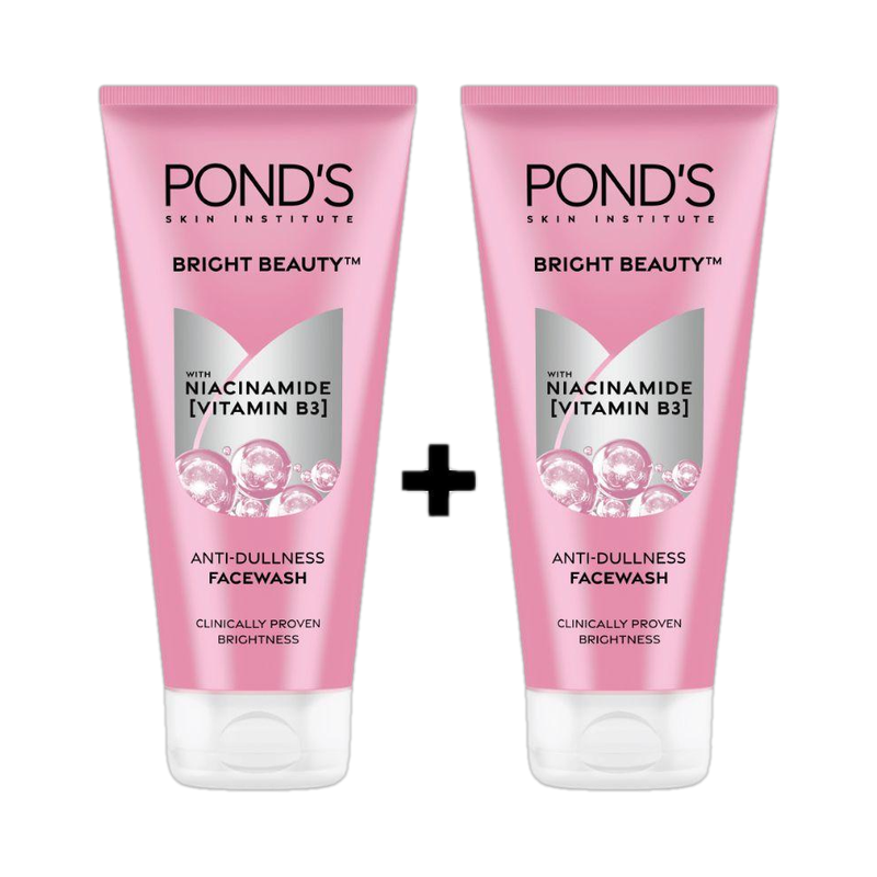 POND's Bright Beauty Combo, Pack of 2, Spotless Glow with Vitamin B3 Face Wash (400 g)