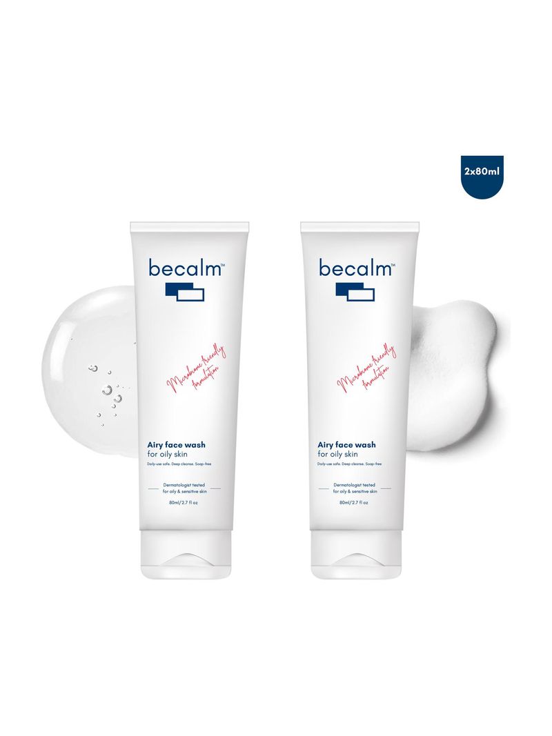Becalm Airy Face Wash for Oily Skin 160 ml - Image 2