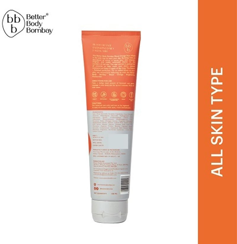 BBB Better Body Bombay Blood Orange Face Wash Pack of 3 - Image 3