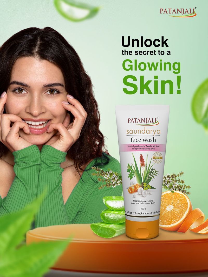PATANJALI Saundarya 100g with Neem, Aloe Vera - Image 4