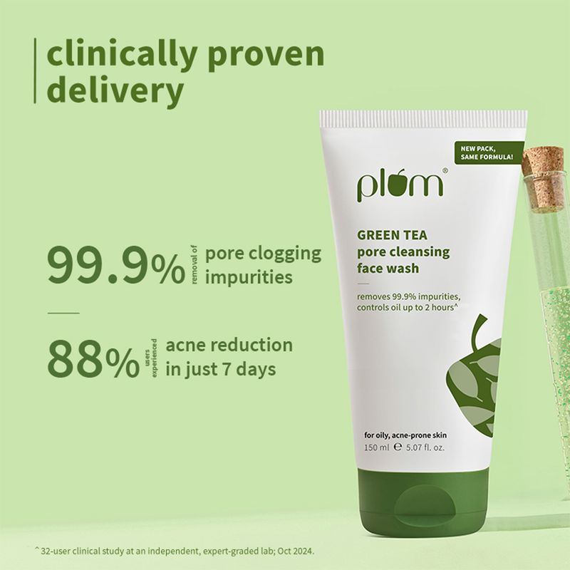 Plum Green Tea Pore Cleansing Face Wash, 100 ml - Image 6