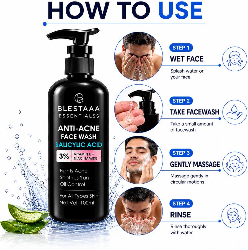 blestaaa essentialss 2% Salicylic Acid Face Cleanser - Image 6