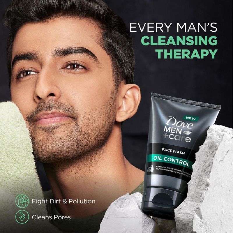 DOVE Men + Care 150ml Oil Control Facewash - Image 4
