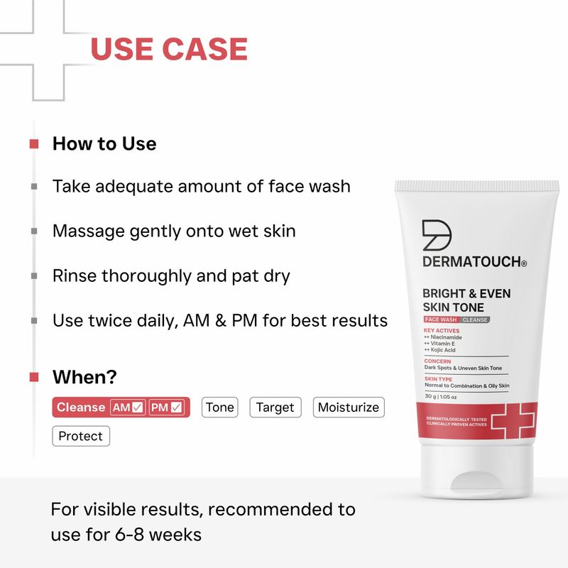Dermatouch Bright & Even Tone Face Wash Pack of 3 - Image 6