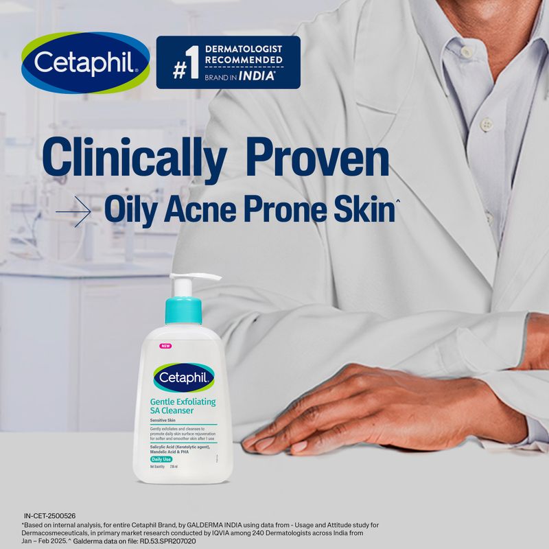 Cetaphil Gentle Exfoliating SA Cleanser Face Wash 236 ml - Image 6
