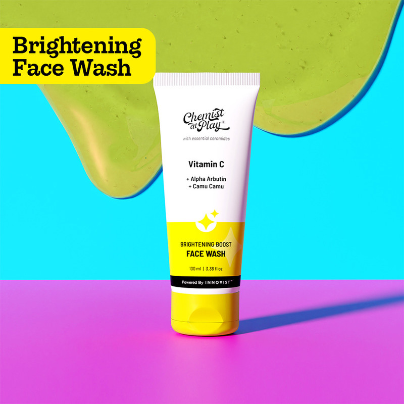 chemist play vitamin c glowing skin niacinamide brightening boost cleanser face wash