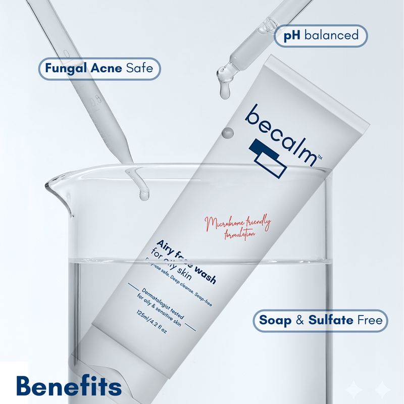 Becalm Airy Face Wash for Oily Skin - Image 5