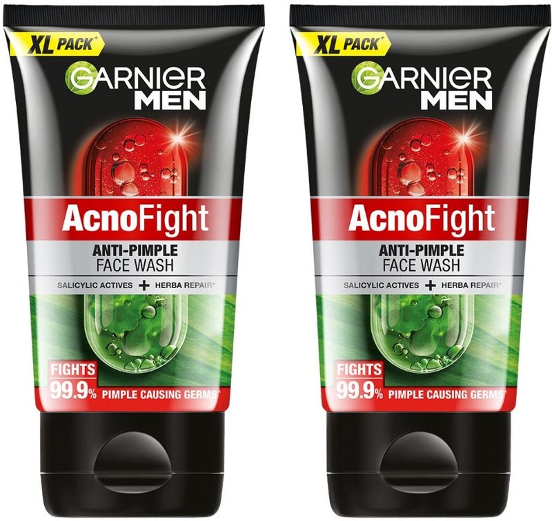 Garnier Men Acno Fight Anti-Pimple Facewash (Pack of 2) - Image 2