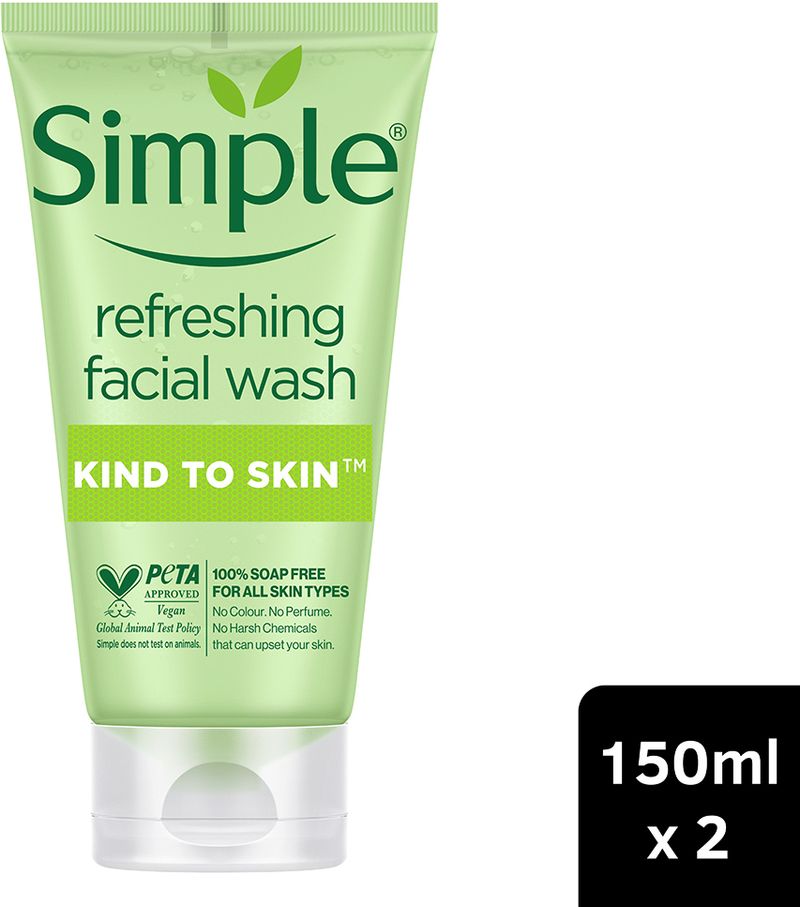 Simple Kind To Skin Refreshing Facial Wash (Pack of 2) - Image 3