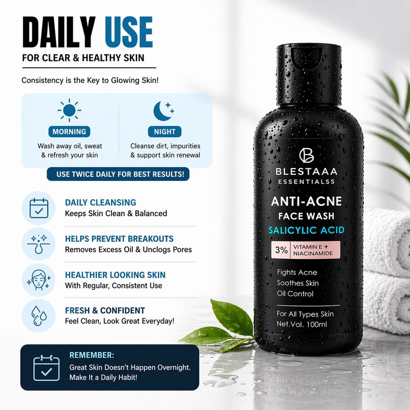 blestaaa essentialss 2% Salicylic Acid Face Cleanser - Image 5