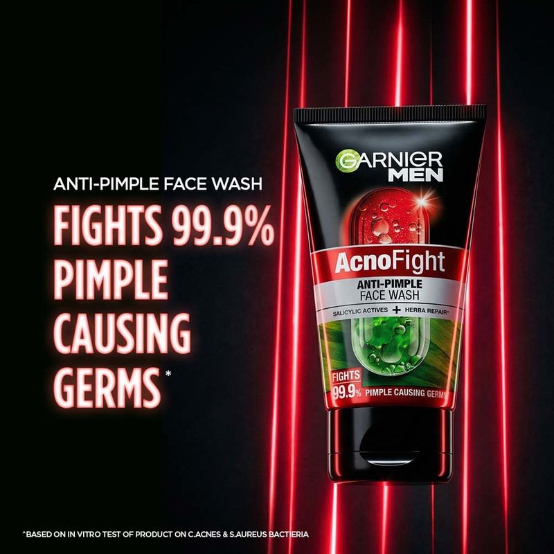 Garnier Men Acno Fight Salicylic Acid Face Wash - Image 4