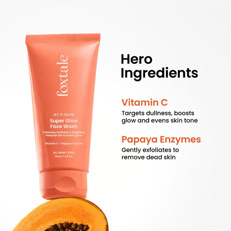 Foxtale Detan Super Glow Face Wash - Image 3