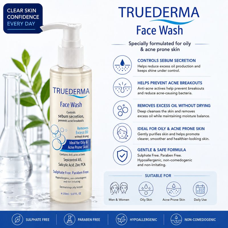 TRUEDERMA Face Wash Gel 150 ml - Image 5