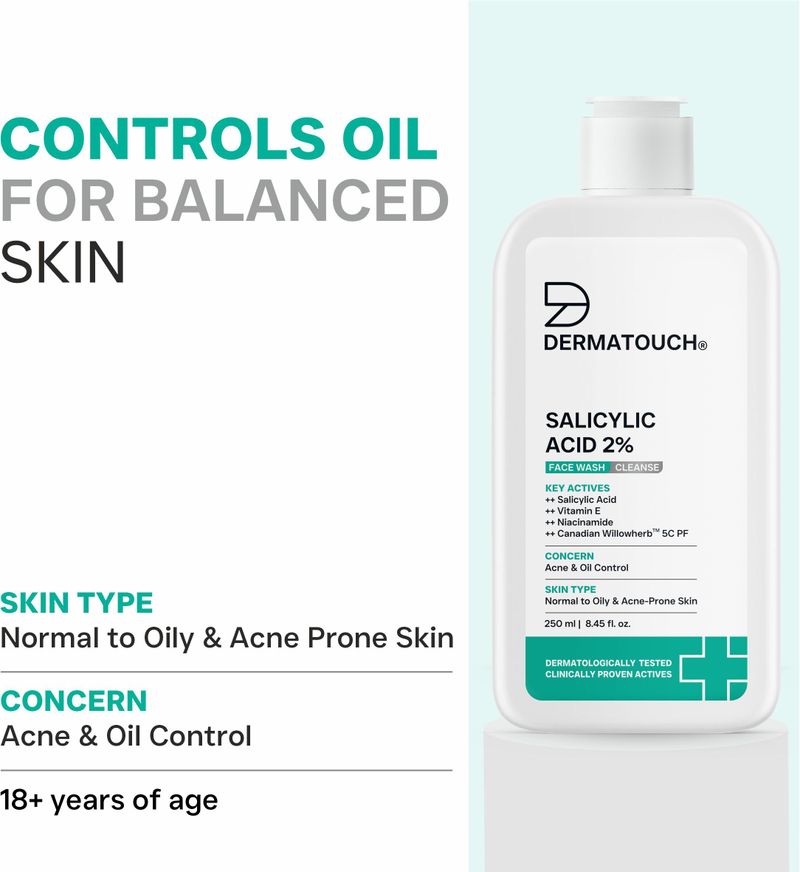 Dermatouch Salicylic Acid 2% Face Wash 250ml - Image 4