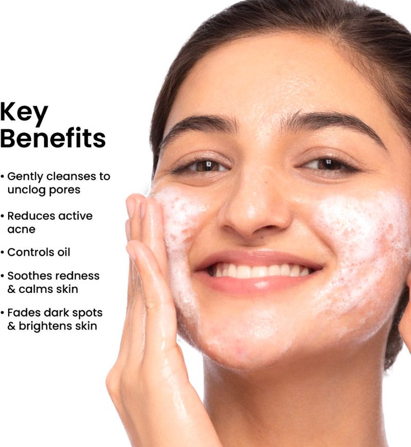 Foxtale Anti-Acne Face Wash with 2% Salicylic Acid, Niacinamide & - Image 4