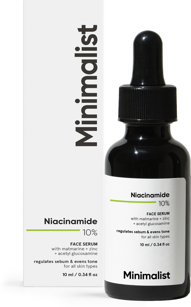 Minimalist 10% Niacinamide + Zinc Face Serum for Men & Women | Skincare for Oily, Acne-Prone Skin, Open Pores & Blemishes 10 ml